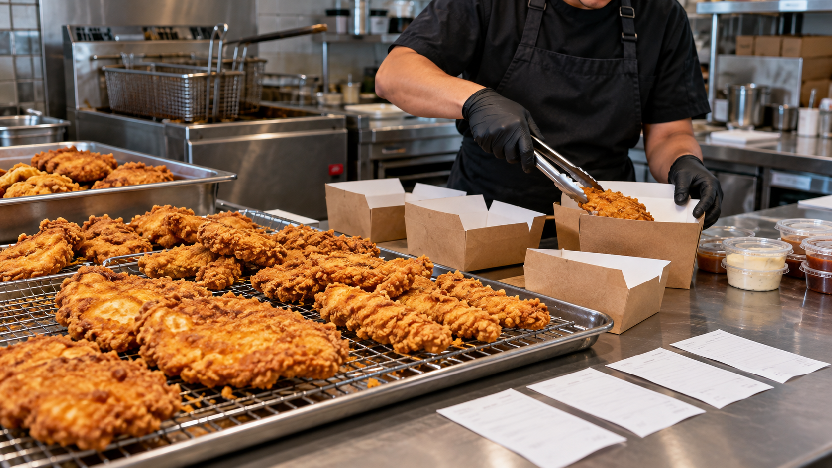 Frango frito para vender: por que uma boa receita não resolve a operação